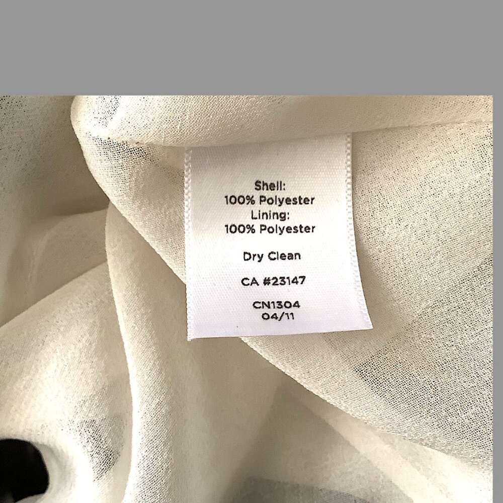 Talbots Classic summer Zebra print pleated and lined skirt Size 10, side zipper - Picture 7 of 8